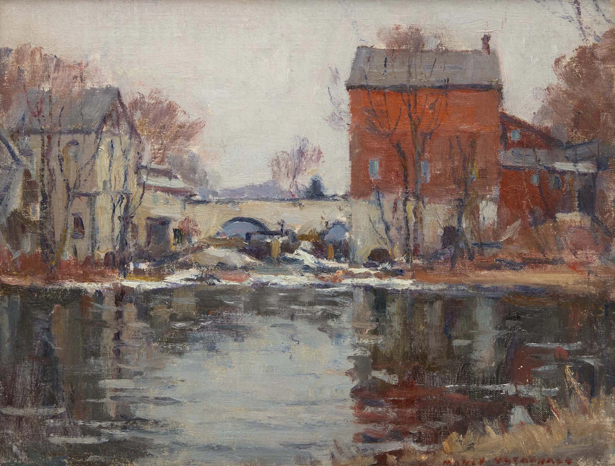 Manly Edward MacDonald, The Old Mill, oil on canvas laid down on board