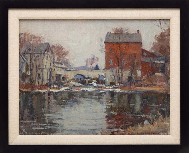 Manly Edward MacDonald, The Old Mill, oil on canvas laid down on board - view 2
