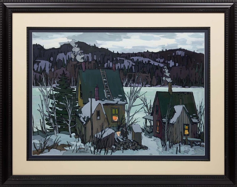 Thomas Frederick Haig Chatfield, Evening Time, Haliburton, acrylic on paper - view 2