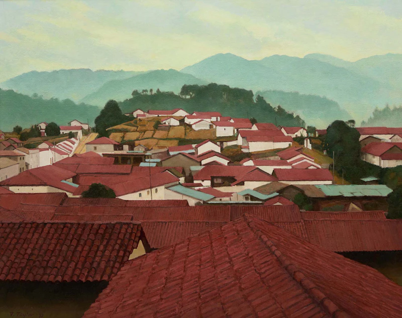 Morning Rooftops: Chichicastenango, Guatemala by Frederick Bourchier Taylor