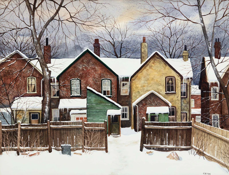 Winter in Yorkville (Near Hazelton St.) by John Kasyn