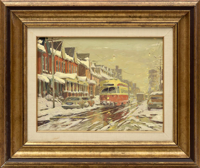 Arto Yuzbasiyan, Street Scene, Toronto, oil on board - view 2