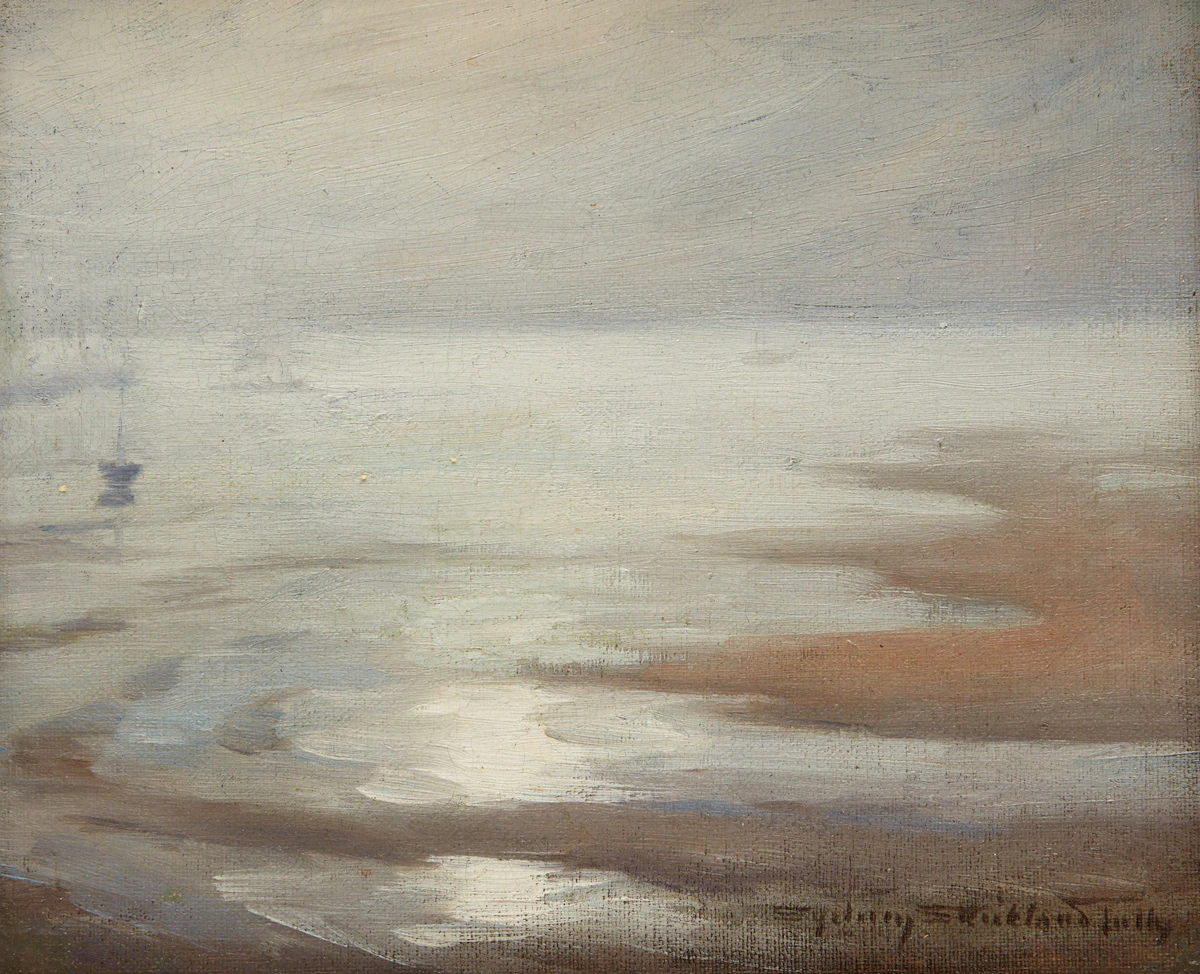 Sydney Strickland Tully, Calm Sea, oil on canvas