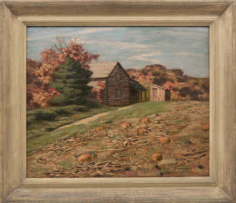 George Thomson, An Old Homstead, oil on board - view 2