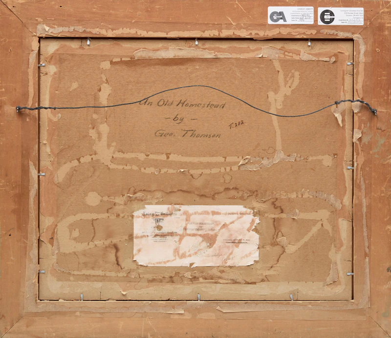 George Thomson, An Old Homstead, oil on board - view 3