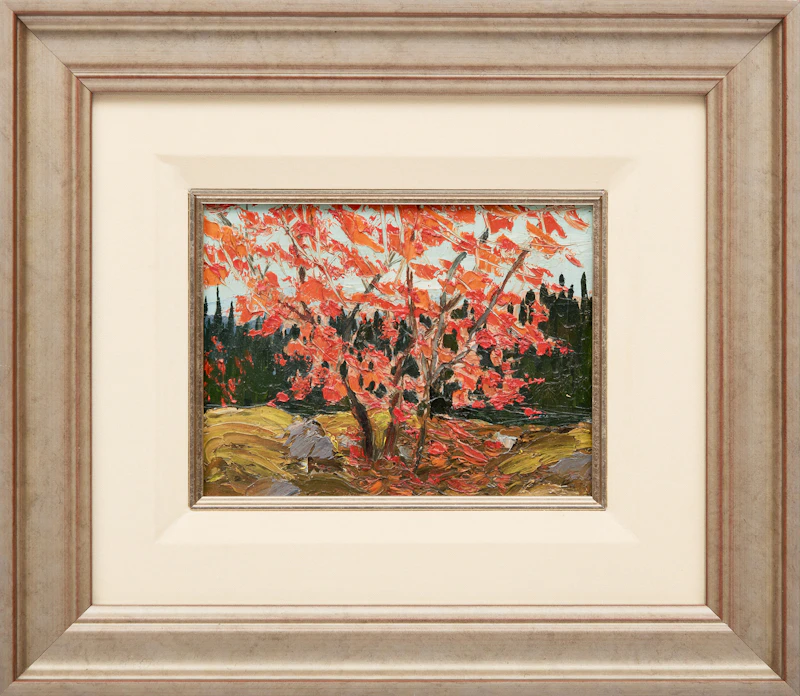 Illingworth Holey Kerr, Red Maple and Black Spruce, oil on board, 1973 - view 2