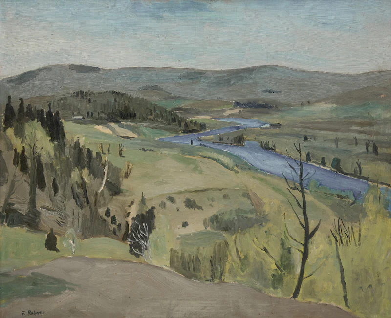 Green Hills and River by William Goodridge Roberts
