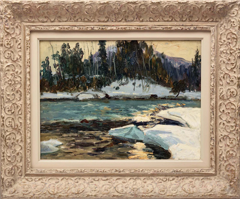Maurice Galbraith Cullen, Afternoon Sun, St-Marguerite, oil on panel - view 2
