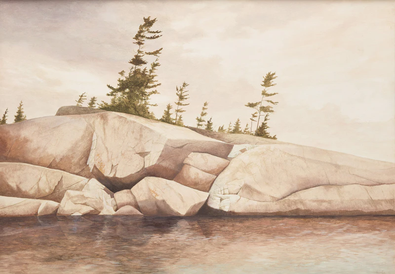 Island at Fort La Cloche, (Lake Huron) by Ivan Wheale