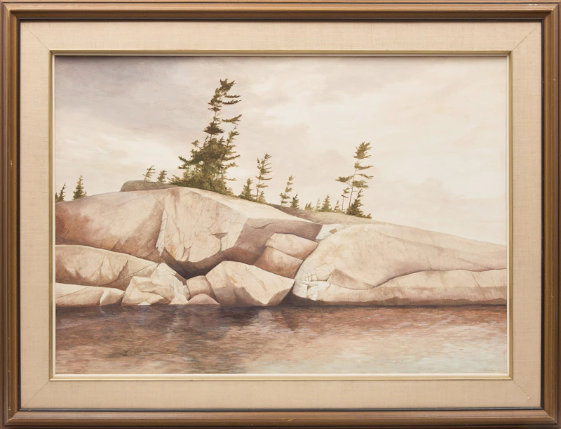 Ivan  Wheale, Island at Fort La Cloche, (Lake Huron), oil on canvas - view 2