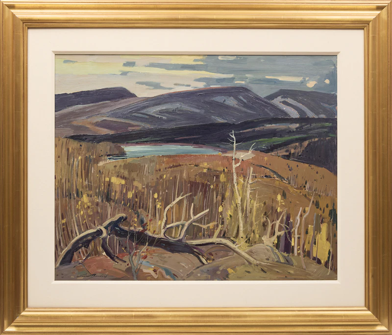 George Lorne Holland Bouchard, Lac Duchesne, Little Saguenay; Le bois du voisin, two oil paintings on board - view 2