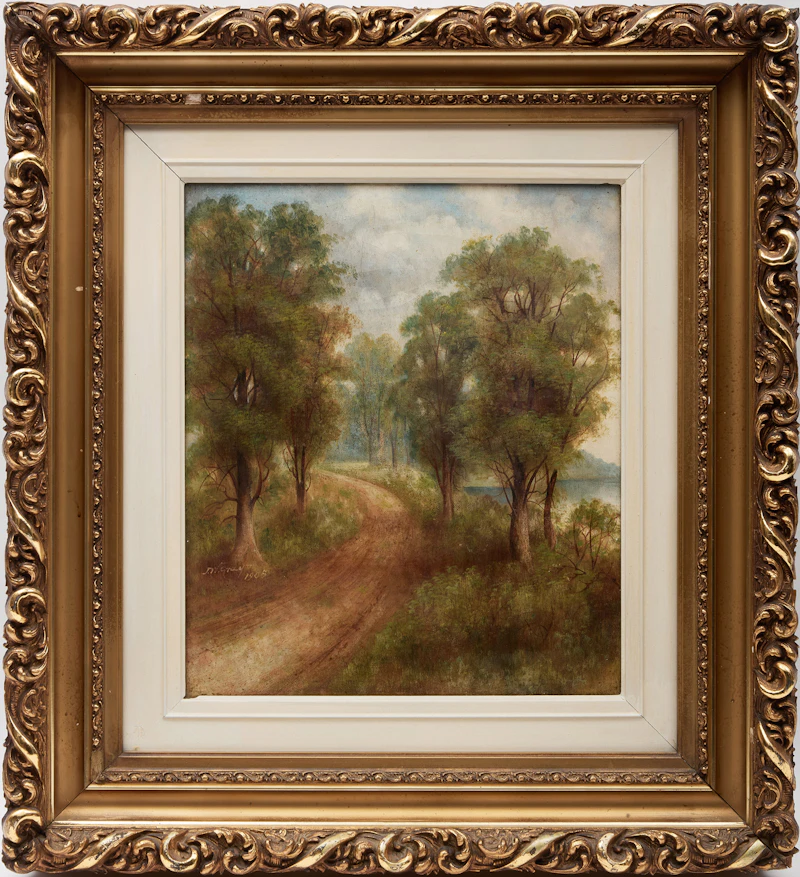 John Warren Gray, Untitled (Country Lane), 1905, oil on canvas - view 2