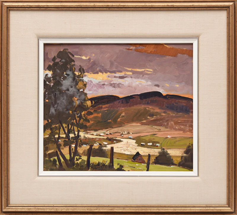 Bruno Côté, Rivière du Gouffre, 1984, oil on board - view 2