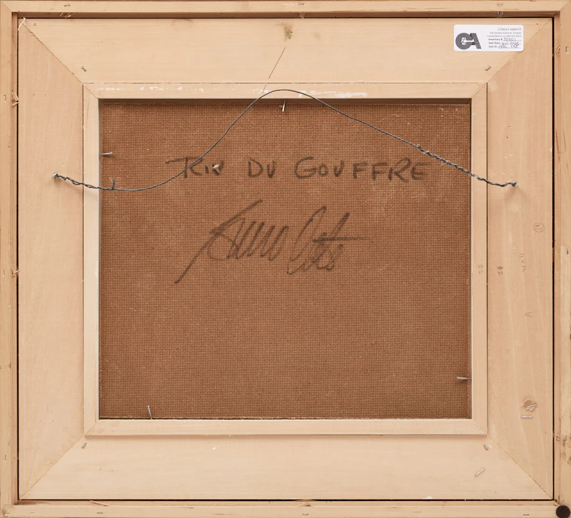 Bruno Côté, Rivière du Gouffre, 1984, oil on board - view 3
