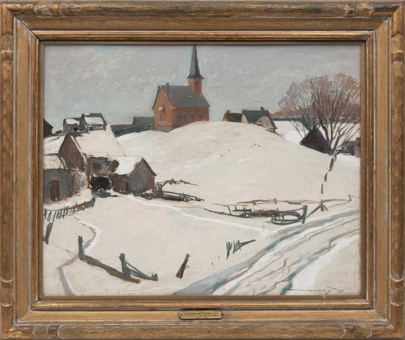 Frank Charles Hennessey, The Church at Maberly, pastel - view 2