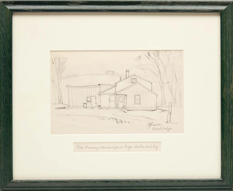Alfred Joseph Casson, Untitled (Sketch for a Large Winter Painting), circa 1930, graphite - view 2