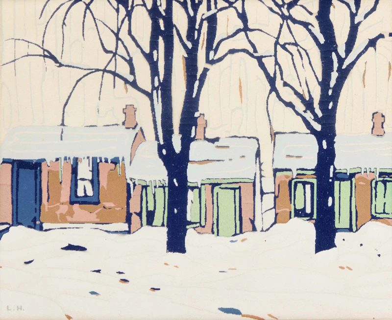 Lawren Stewart Harris, Eventide, 1931, colour serigraph on card