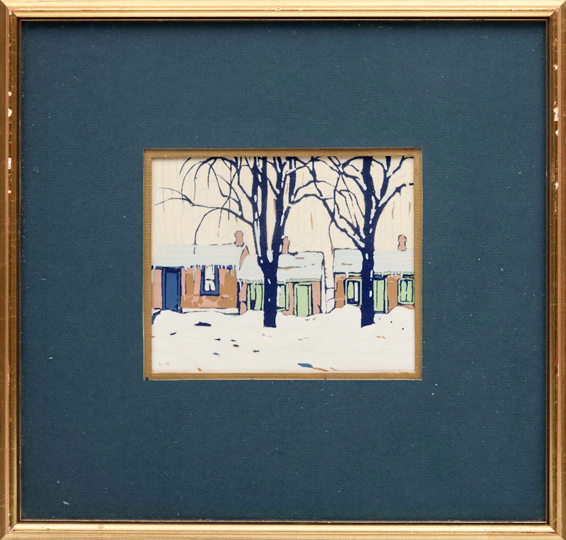 Lawren Stewart Harris, Eventide, 1931, colour serigraph on card - view 2