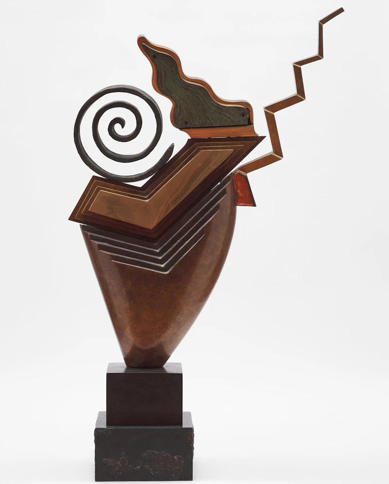 Antonio Kieff, The Mind, 1989, polished and patinated bronze - view 3