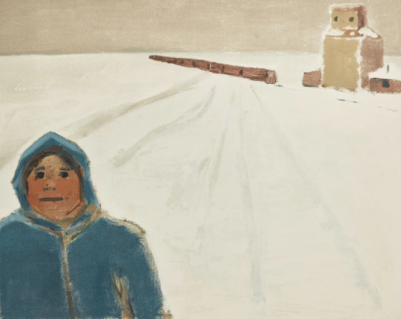 Jean Paul Lemieux, Canada Album, 1984, 12 colour prints with commemorative stamp sheet - view 6