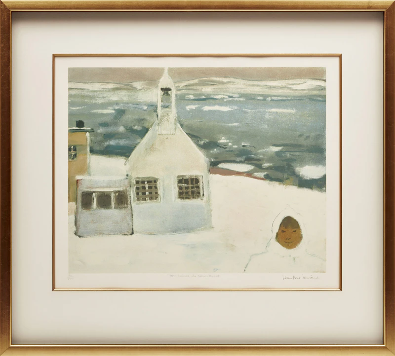 Jean Paul Lemieux, Canada Album, 1984, 12 colour prints with commemorative stamp sheet - view 9