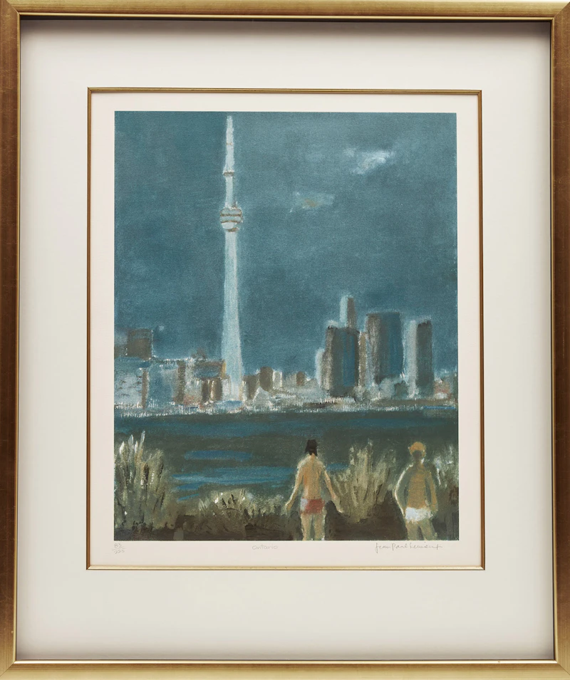 Jean Paul Lemieux, Canada Album, 1984, 12 colour prints with commemorative stamp sheet - view 17