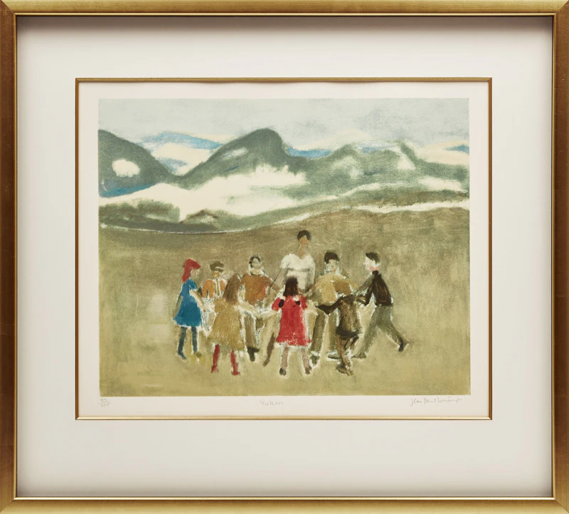 Jean Paul Lemieux, Canada Album, 1984, 12 colour prints with commemorative stamp sheet - view 22