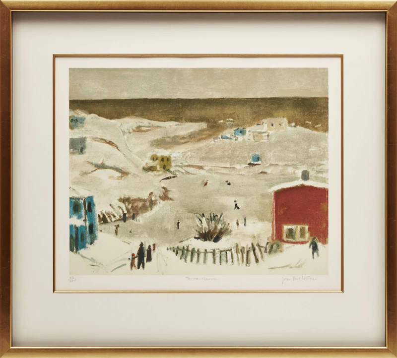 Jean Paul Lemieux, Canada Album, 1984, 12 colour prints with commemorative stamp sheet - view 36