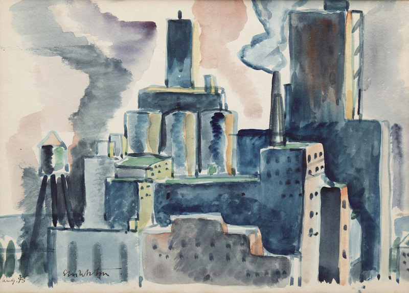 Montreal Industrial Scene by Attributed to Sarah Margaret Robertson