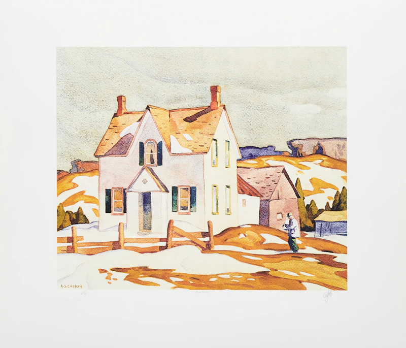 Alfred Joseph Casson, A.J. Casson: The Group of Seven Commemorative Anniversary Suite (Folio Two: Watercolours), folio of seven photolithographic reproductions