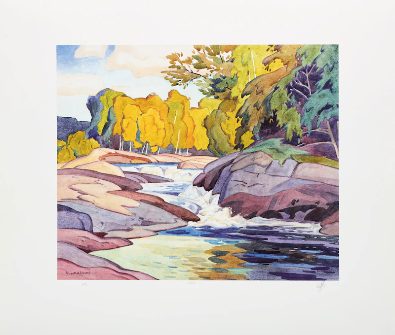 Alfred Joseph Casson, A.J. Casson: The Group of Seven Commemorative Anniversary Suite (Folio Two: Watercolours), folio of seven photolithographic reproductions - view 4
