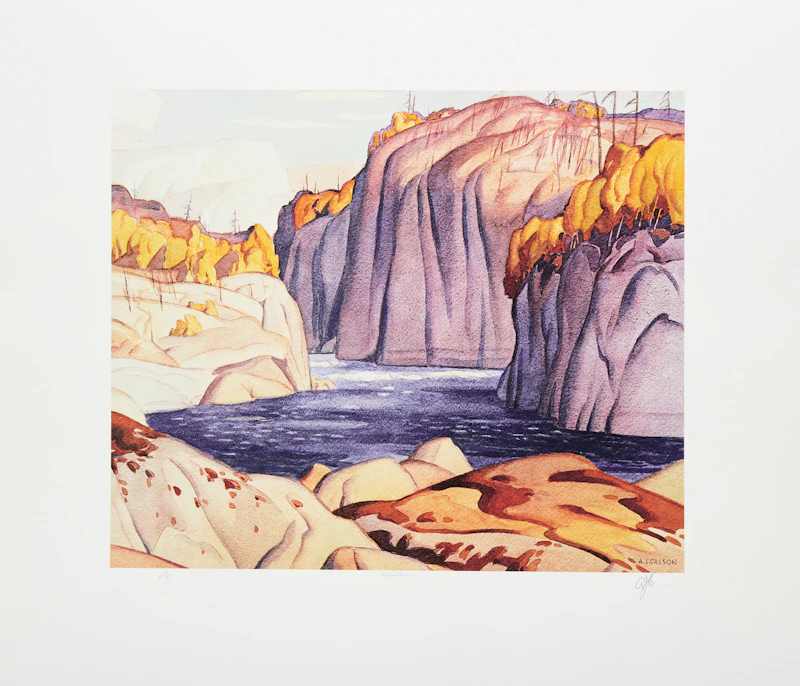 Alfred Joseph Casson, A.J. Casson: The Group of Seven Commemorative Anniversary Suite (Folio Two: Watercolours), folio of seven photolithographic reproductions - view 5