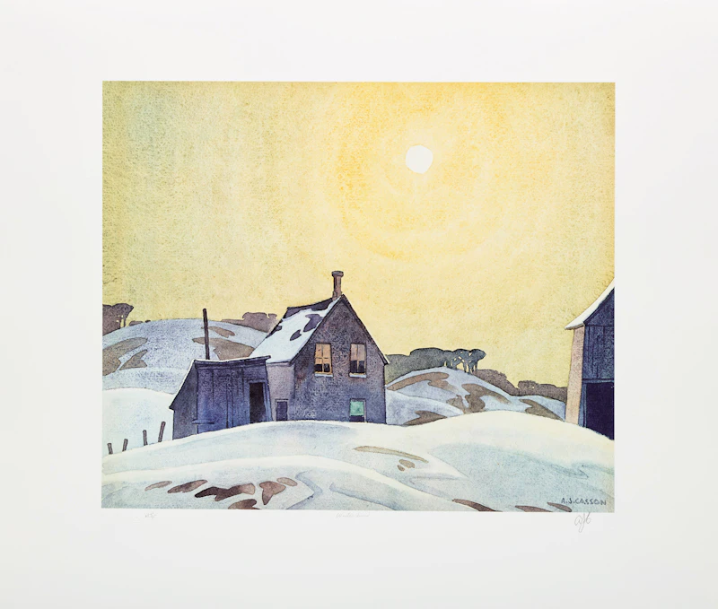 Alfred Joseph Casson, A.J. Casson: The Group of Seven Commemorative Anniversary Suite (Folio Two: Watercolours), folio of seven photolithographic reproductions - view 7
