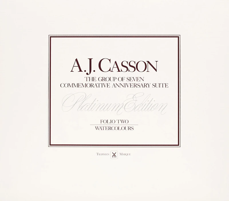 Alfred Joseph Casson, A.J. Casson: The Group of Seven Commemorative Anniversary Suite (Folio Two: Watercolours), folio of seven photolithographic reproductions - view 9