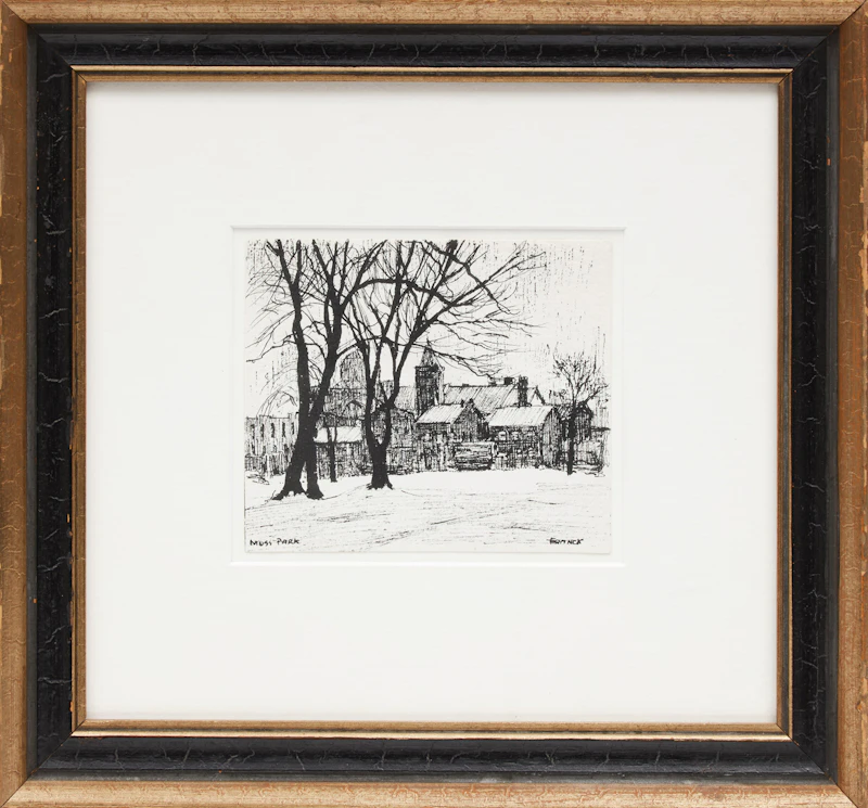 Albert Jacques Franck, Moss Park II, ink, 1964 - view 2