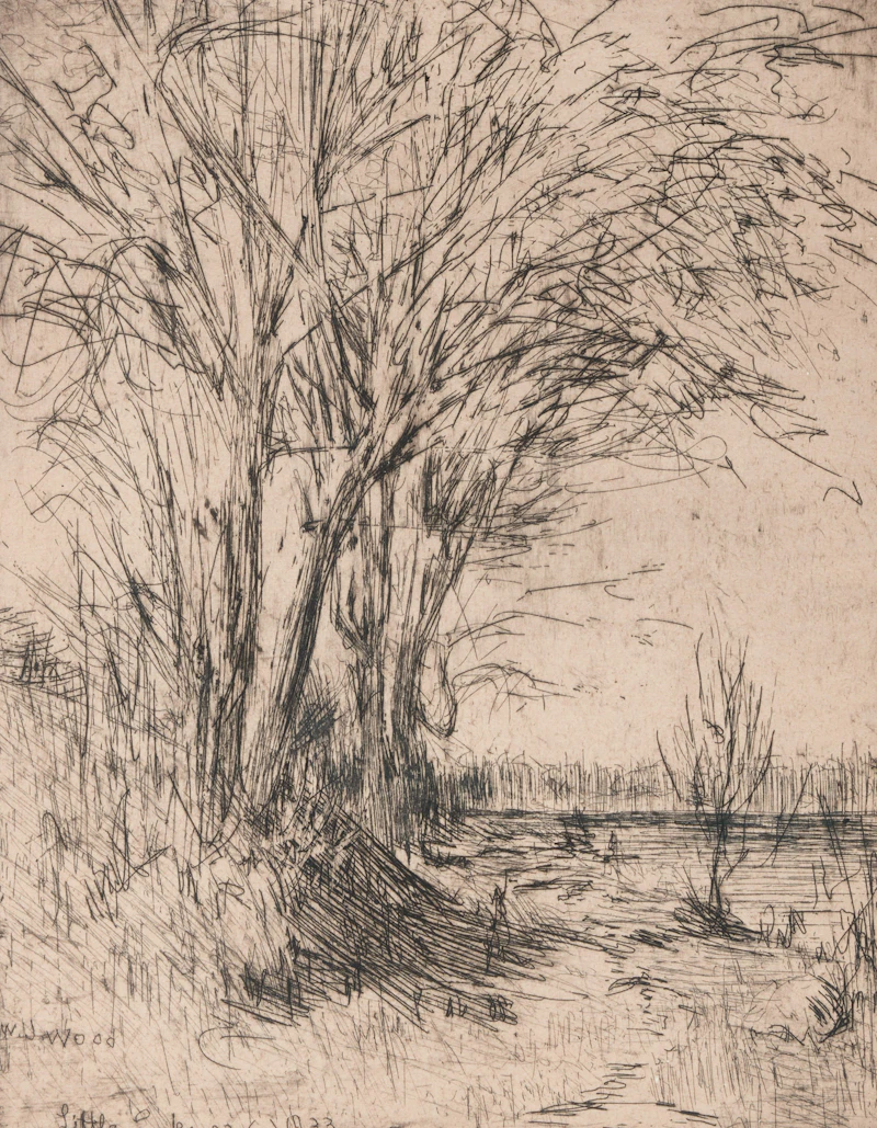 William John Wood, Little Lake, 1933, etching