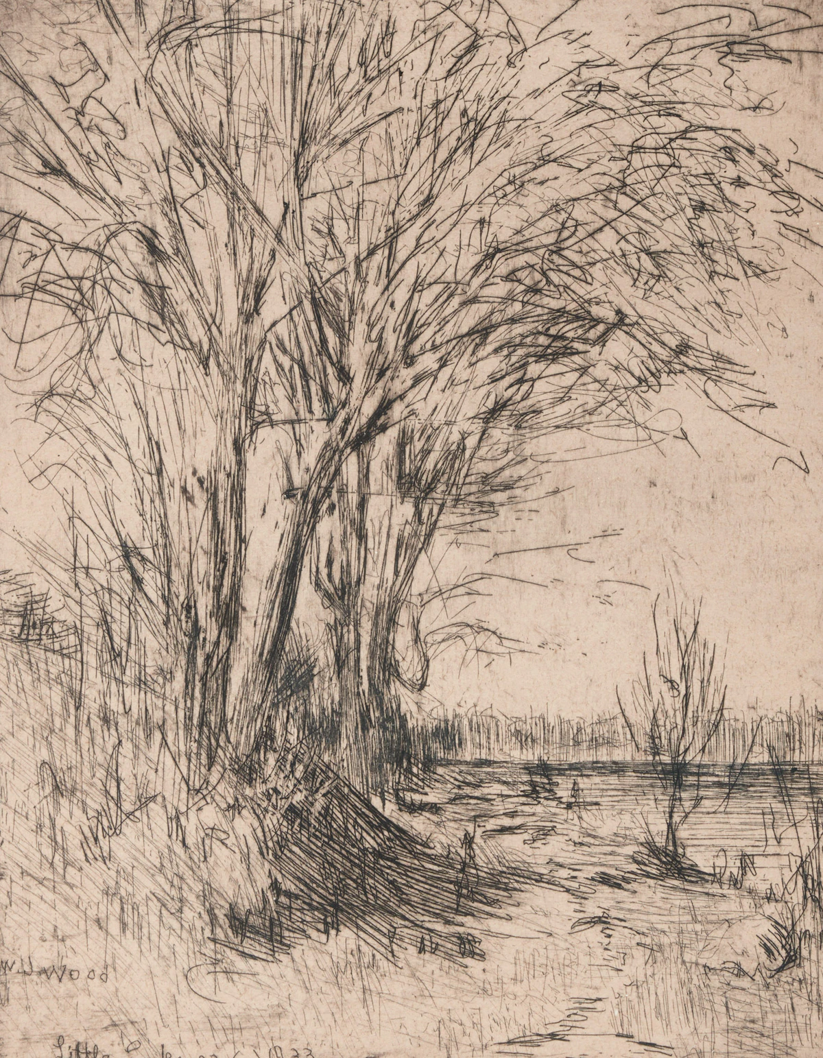 William John Wood, Little Lake, 1933, etching