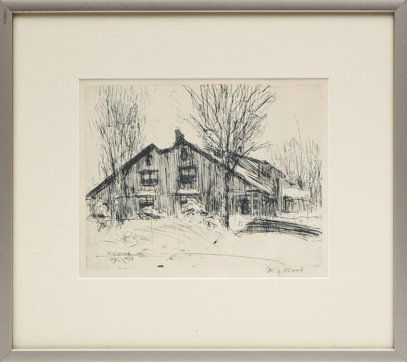 William John Wood, Homestead, 1933, etching - view 2