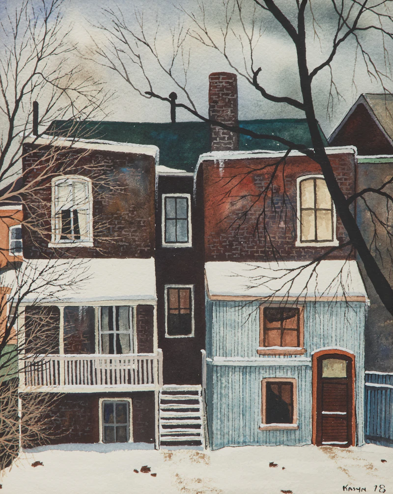 Old Houses on Sherbourne Street by John Kasyn