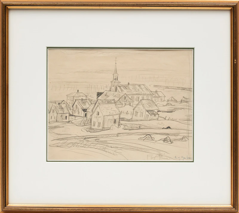 Alexander Young Jackson, Fox River, double-sided graphite on paper - view 2