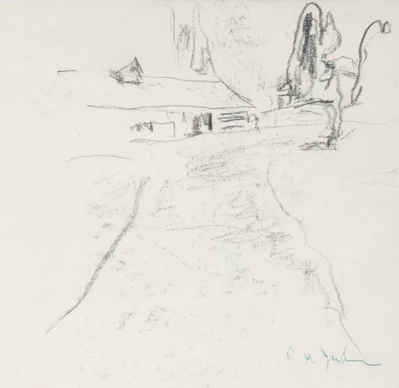 Alexander Young Jackson, McMichael Conservatory, Kleinburg, graphite