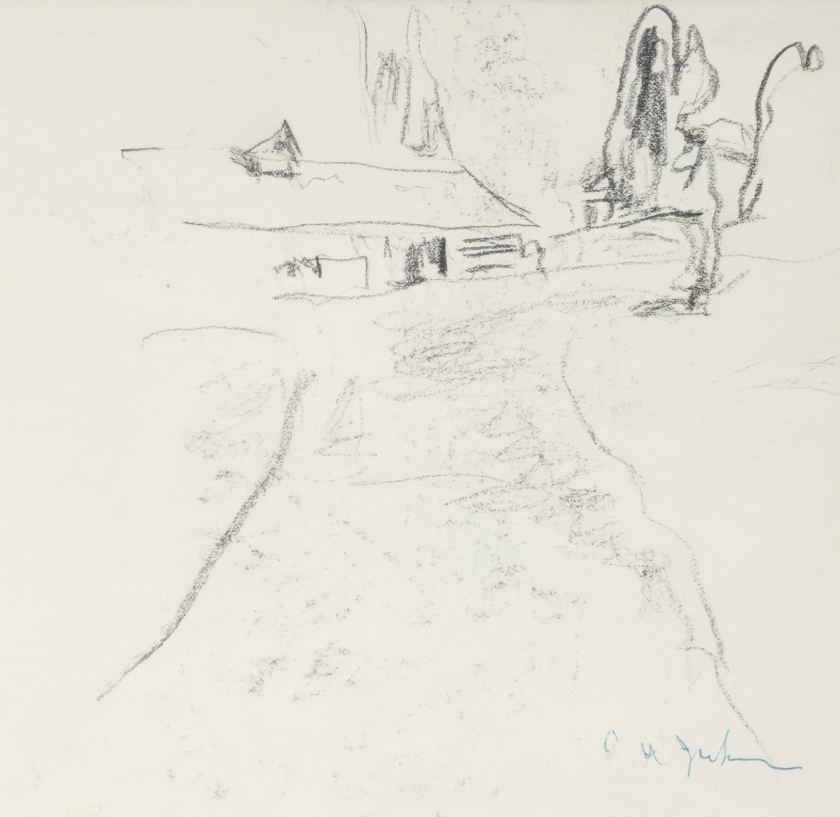 Alexander Young Jackson, McMichael Conservatory, Kleinburg, graphite