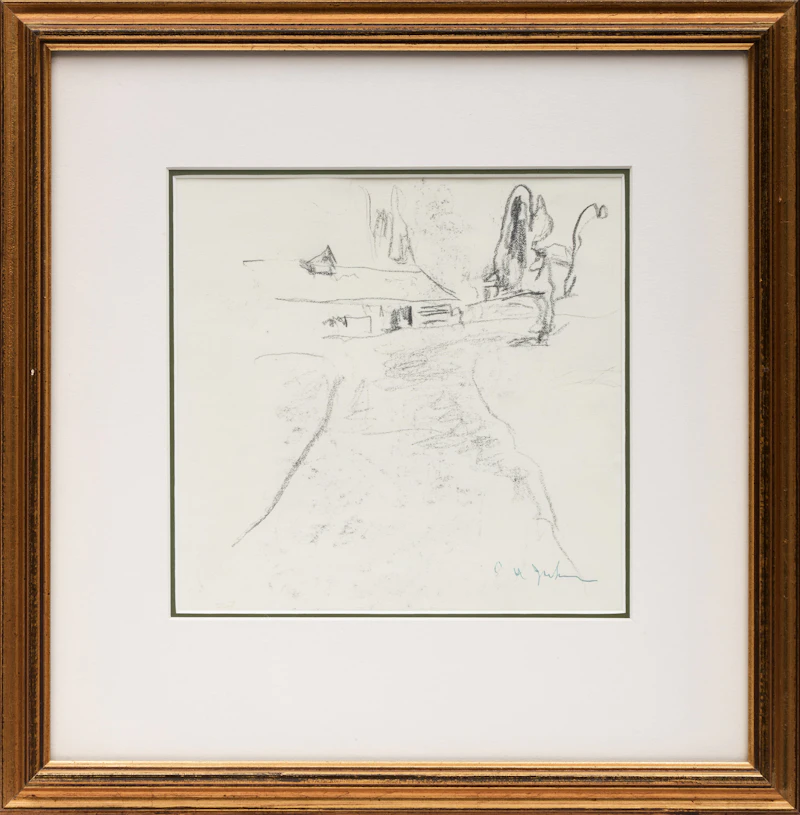 Alexander Young Jackson, McMichael Conservatory, Kleinburg, graphite - view 2