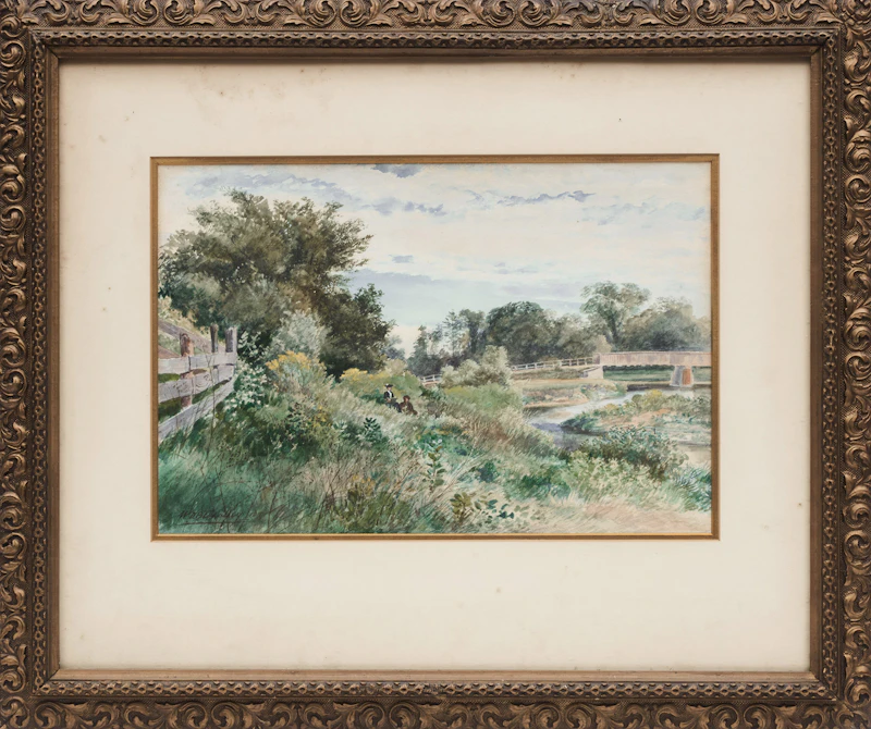 William Daniel Blatchly, Rosedale, Toronto, 1891, watercolour - view 2