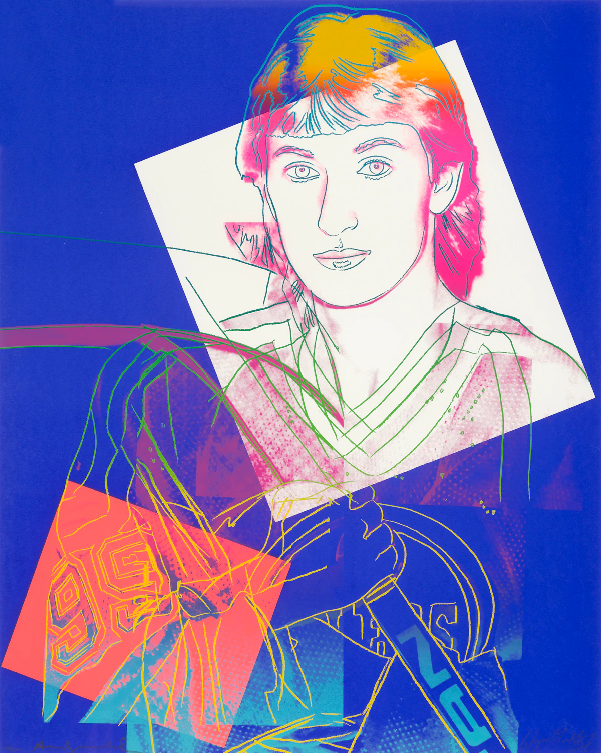 Andy Warhol, Wayne Gretzky #99 (F&S II.306), 1984, colour screenprint on Lenox Museum Board