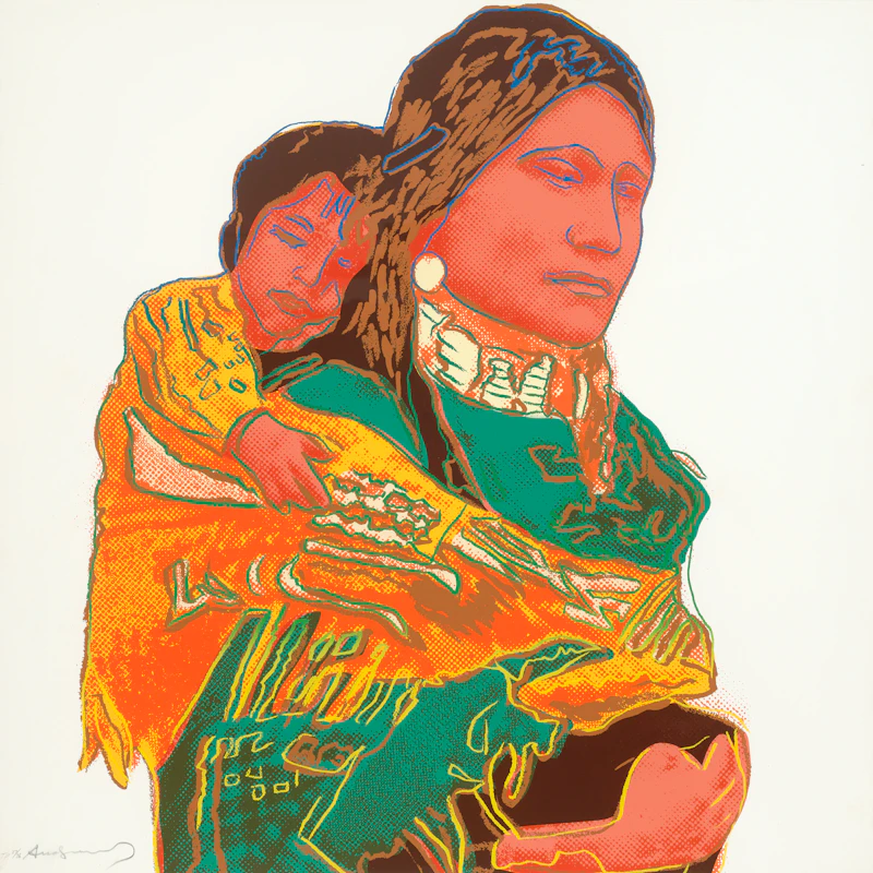 Mother and Child from Cowboys and Indians (F&S IIB.383), 1986 by Andy Warhol