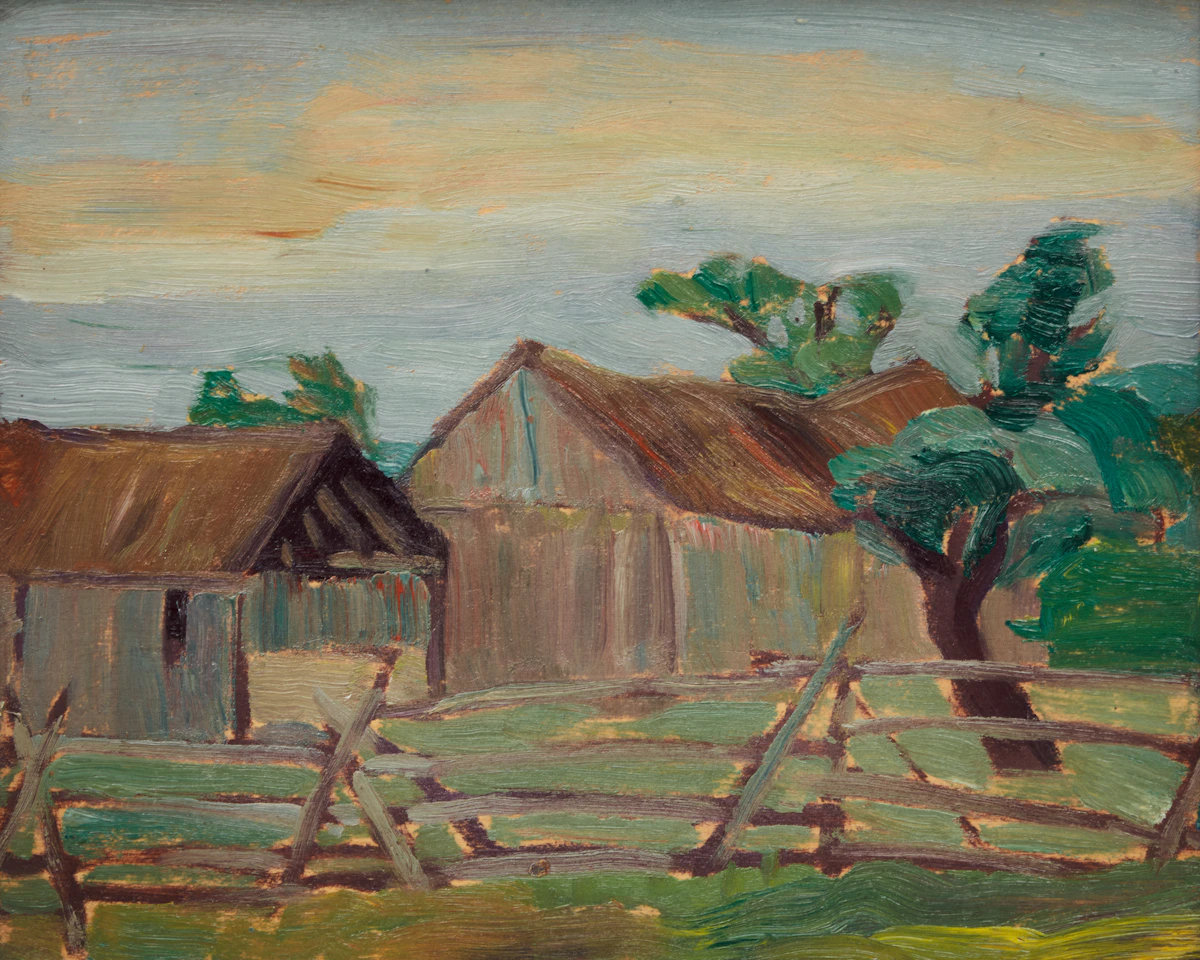 Frederick Grant Banting, Ontario Farm, oil on board