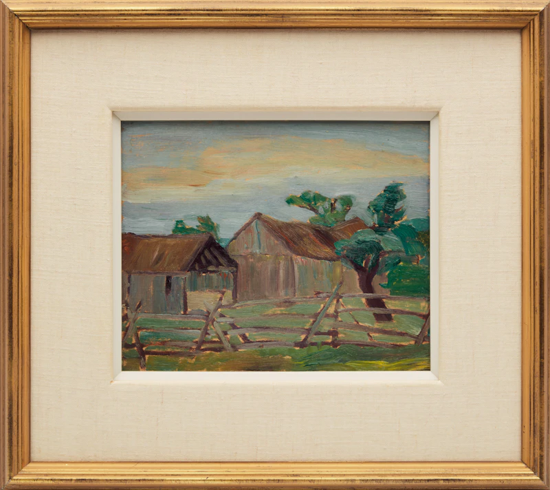 Frederick Grant Banting, Ontario Farm, oil on board - view 2