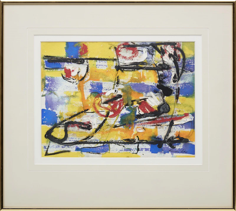 Alexandra Luke, Automatic, circa 1956-1957, oil and watercolour on paper, circa 1956 - view 2