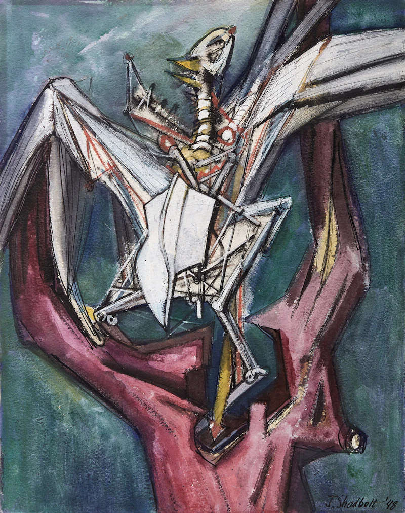 Trapped Bird, 1948 by Jack Leonard Shadbolt